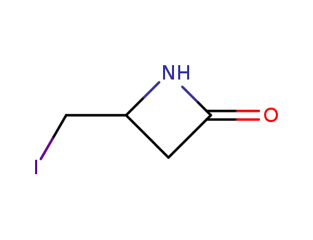 Molecular Structure of 74694-50-1 (2-Azetidinone, 4-(iodomethyl)-)