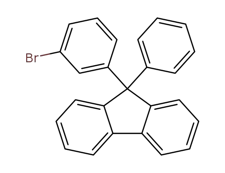 Molecular Structure of 1257251-75-4 (9-(3-Bromophenyl)-9-phenyl-9H-fluorene)