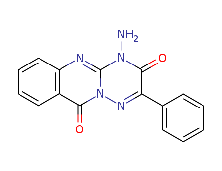 Molecular Structure of 89988-41-0 (3H-[1,2,4]Triazino[3,2-b]quinazoline-3,10(4H)-dione, 4-amino-2-phenyl-)