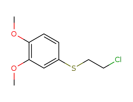 4-[(2-Chloroethyl)sulfanyl]-1,2-dimethoxybenzene
