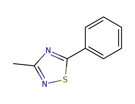 Molecular Structure of 50483-77-7 (3-METHYL-5-PHENYL-1,2,4-THIADIAZOLE)