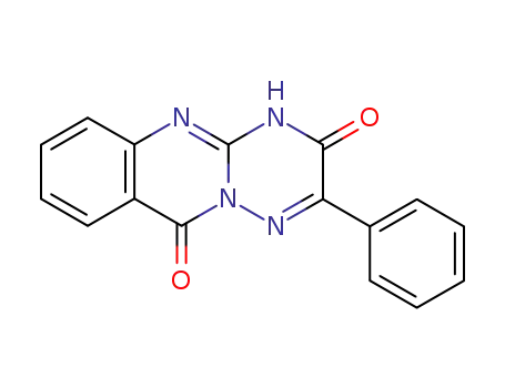 Molecular Structure of 89988-46-5 (3H-[1,2,4]Triazino[3,2-b]quinazoline-3,10(4H)-dione, 2-phenyl-)