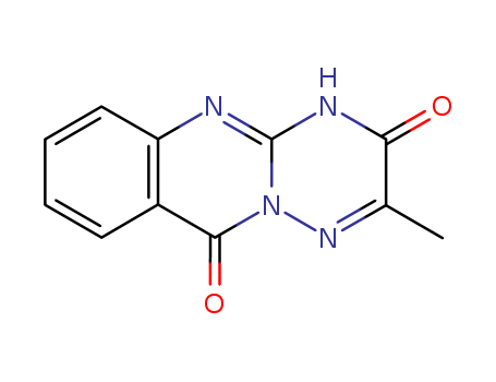 Molecular Structure of 89988-45-4 (3H-[1,2,4]Triazino[3,2-b]quinazoline-3,10(4H)-dione, 2-methyl-)