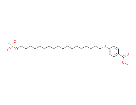 4-(18-Methanesulfonyloxy-octadecyloxy)-benzoic acid methyl ester