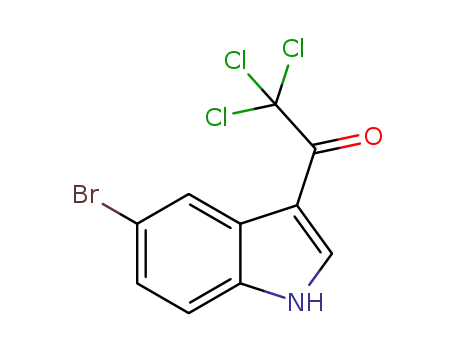 Molecular Structure of 1336879-56-1 (1-(5-Bromo-1H-indol-3-yl)-2,2,2-trichloroethanone)