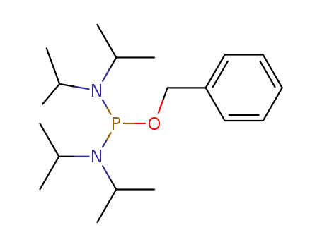 Molecular Structure of 108549-21-9 (N,N,N',N'-tetrakis(1-Methylethyl)phosphorodiamidous acid phenylmethyl ester)