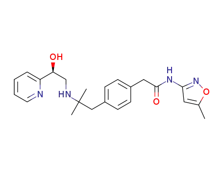 2-[4-(2-{[(2S)-2-hydroxy-2-(pyridin-2-yl)ethyl]amino}-2-methylpropyl)phenyl]-N-(5-methylisoxazol-3-yl)acetamide