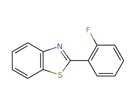 Molecular Structure of 1747-46-2 (BENZOTHIAZOLE, 2-(2-FLUOROPHENYL)-)