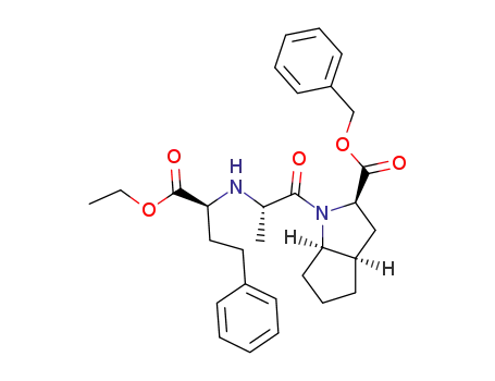 (RRRSS)-benzyl N-(2-S-carbethoxy-3-phenyl-propyl)-S-alanyl-cis,endo-2-azabicyclo[3.3.0]octane-3-R-carboxylate