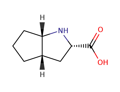 Molecular Structure of 121154-36-7 (Cyclopenta[b]pyrrole-2-carboxylic acid, octahydro-, [2S-(2alpha,3aalpha,6aalpha)]- (9CI))