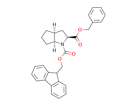 Molecular Structure of 1046767-57-0 (1-(9H-fluoren-9-yl)methyl 2-benzyl (2S,3aS,6aS)-hexahydro-cyclopenta[b]pyrrole-1,2(2H)-dicarboxylate)