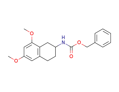 Molecular Structure of 1586815-06-6 (benzyl 6,8-dimethoxy-1,2,3,4-tetrahydronaphthalen-2-ylcarbamate)