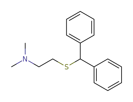 Molecular Structure of 27925-76-4 (Ethanamine, 2-[(diphenylmethyl)thio]-N,N-dimethyl-)