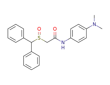 Molecular Structure of 1410075-32-9 (2-benzyhydrylsulfinyl-N-(4-dimethylaminophenyl)acetamide)