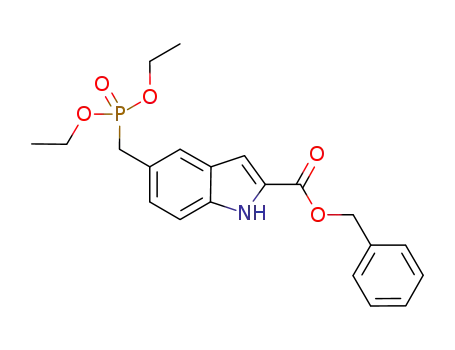 benzyl 5-((diethoxyphosphoryl)methyl)-1H-indole-2-carboxylate