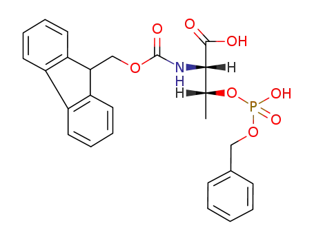 Molecular Structure of 175291-56-2 (Fmoc-O-(benzylphospho)-L-threonine)