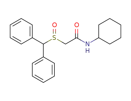 Molecular Structure of 1410075-22-7 (2-benzyhydrylsulfinyl-N-cyclohexylacetamide)