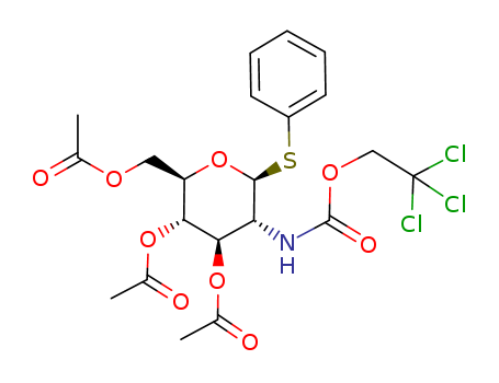 Phenyl 3,4,6-Tri-O-Acetyl-2-Deoxy-1-Thio-2-(2,2,2-Trichloroethoxyformamido)-Beta-D-Glucopyranoside