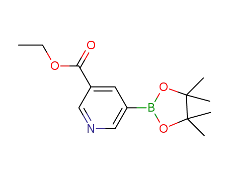 Molecular Structure of 916326-10-8 (3-(ETHOXYCARBONYL)PYRIDINE-5-BORONIC ACID PINACOL ESTER)