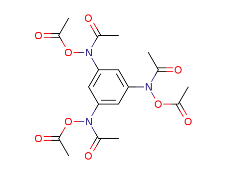 Molecular Structure of 78870-37-8 (1,3,5-tris(N,O-diacetylhydroxyamino)benzene)