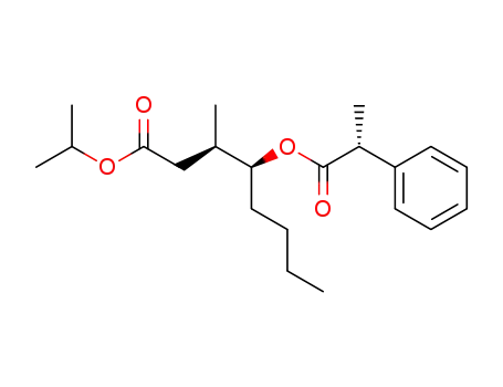(3R,4S)-3-Methyl-4-<(R)-2-phenylpropionyloxy>octansaeure-isopropylester