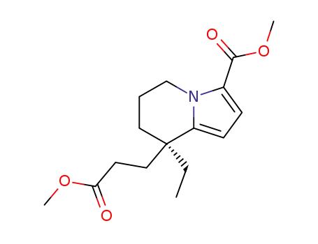 methyl (R)-8-[2-(methoxycarbonyl)ethyl]-8-ethyl-5,6,7,8-tetrahydroindolizine-3-carboxylate