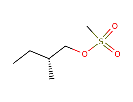 Molecular Structure of 104418-39-5 ((R)-1-Methylsulfonyloxy-2-methylbutane)