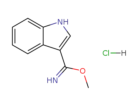 1H-Indole-3-carboximidic acid, methyl ester, monohydrochloride
