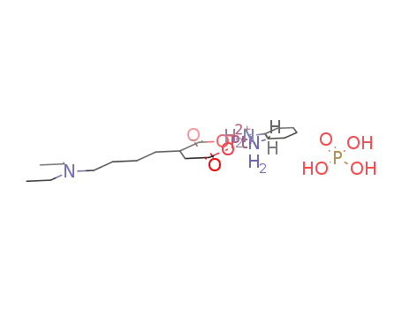 Molecular Structure of 1428416-71-0 ([2-(4-diethylaminobutyl)succinato][cis-(1,2-trans-cyclohexyldiamine)]platinum(II) phosphate)