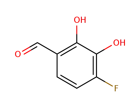 Molecular Structure of 943126-88-3 (Benzaldehyde,  4-fluoro-2,3-dihydroxy-)