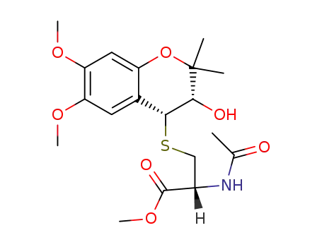 cis-3,4-Dihydro-4-<S-(N-acetyl-O-methylcysteinyl)>-3-hydroxy-6,7-dimethoxy-2,2-dimethylbenzo-1H-pyran