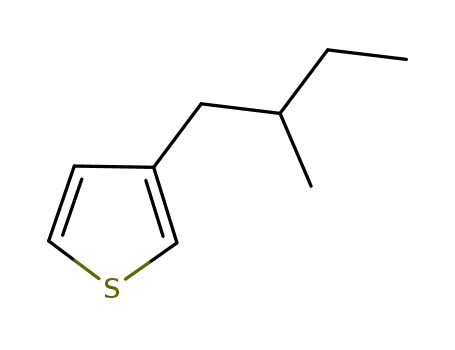 Molecular Structure of 144177-53-7 (Thiophene, 3-(2-methylbutyl)-)