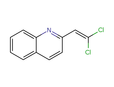 Molecular Structure of 836601-78-6 (Quinoline, 2-(2,2-dichloroethenyl)-)