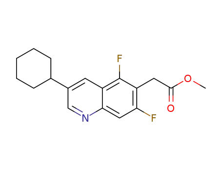 methyl 2-(3-cyclohexyl-5,7-difluoroquinolin-6-yl)acetate