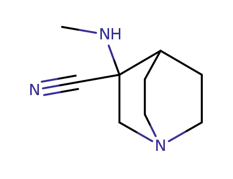 Molecular Structure of 313643-45-7 (3-(methylamino)quinuclidine-3-carbonitrile)