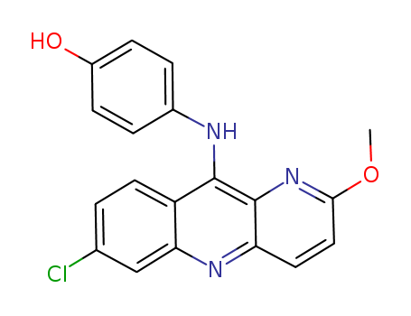 4-[(7-Chloro-2-methoxybenzo[b]-1,5-naphthyridin-10-yl)amino]-phenol