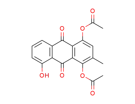Molecular Structure of 87728-26-5 (9,10-Anthracenedione, 1,4-bis(acetyloxy)-8-hydroxy-2-methyl-)