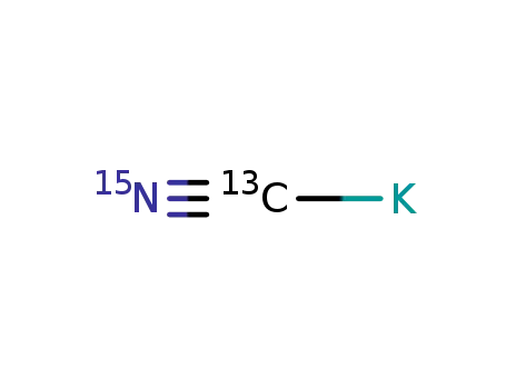 Molecular Structure of 74889-51-3 (POTASSIUM CYANIDE (13C,15N))