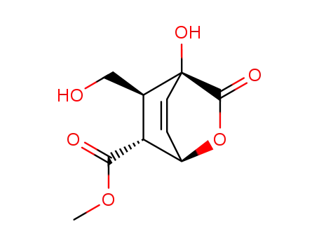 methyl (1S*,4SS*,5S*,6R*)-1-hydroxymethyl-7-oxo-8-oxabicyclo<2.2.2>oct-2-ene-5-carboxylate