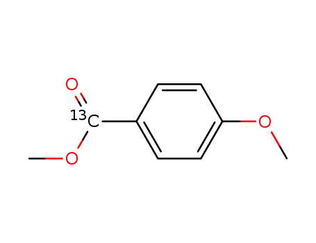 Molecular Structure of 93627-95-3 (METHYL 4-METHOXY-[7-13C]-BENZOATE)