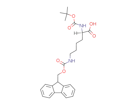 Molecular Structure of 115186-31-7 (N-Boc-N'-Fmoc-D-lysine)