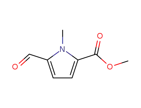 Molecular Structure of 1198-75-0 (methyl 5-formyl-1-methyl-1H-pyrrole-2-carboxylate)