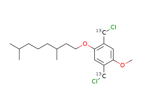 2,5-bis(chloro-13C-methyl)-1-(3,7-dimethyloctyloxy)-4-methoxybenzene
