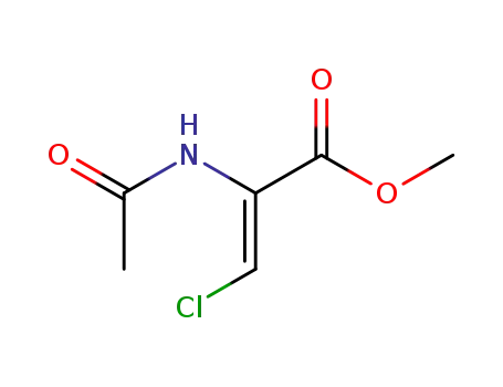 Molecular Structure of 60084-47-1 (methyl 2-(acetylamino)-3-chloroprop-2-enoate)