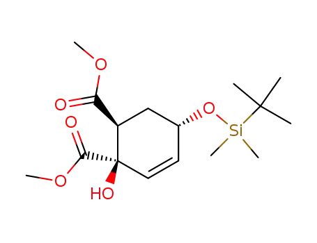 dimethyl (1S,2R,5S)-5-tert-butyldimethylsilyloxy-2-hydroxy-3-cyclohexene-1,2-dicarboxylate