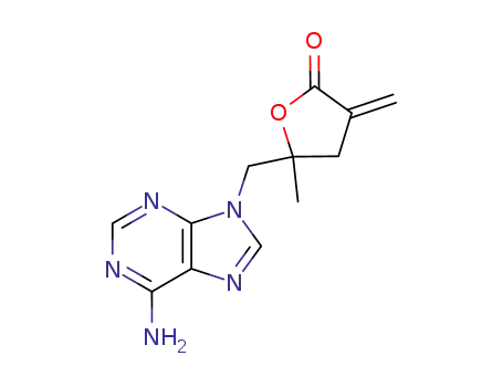 5-[(6-Aminopurin-9-yl)methyl]-5-methyl-3-methylideneoxolan-2-one