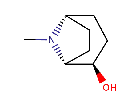 Molecular Structure of 36127-54-5 (8-methyl-8-azabicyclo[3.2.1]octan-2-ol)