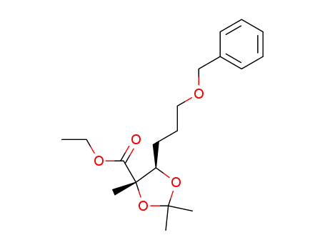ethyl (4S,5R)-5-[3-(benzyloxy)propyl]-2,2,4-trimethyl-1,3-dioxolane-4-carboxylate