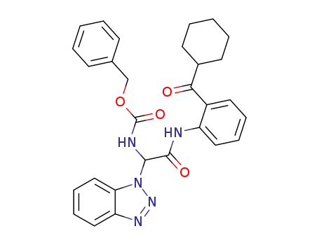 [benzotriazol-1-yl-(2-cyclohexanecarbonyl-phenylcarbamoyl)-methyl]-carbamic acid benzyl ester