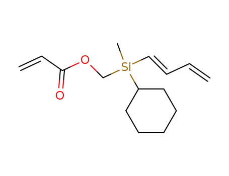 Molecular Structure of 560132-13-0 (2-Propenoic acid, [(1E)-1,3-butadienylcyclohexylmethylsilyl]methyl ester)